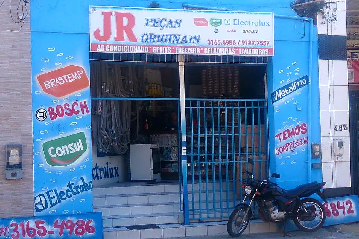 Fachada antiga da JR Refrigeração no início da empresa